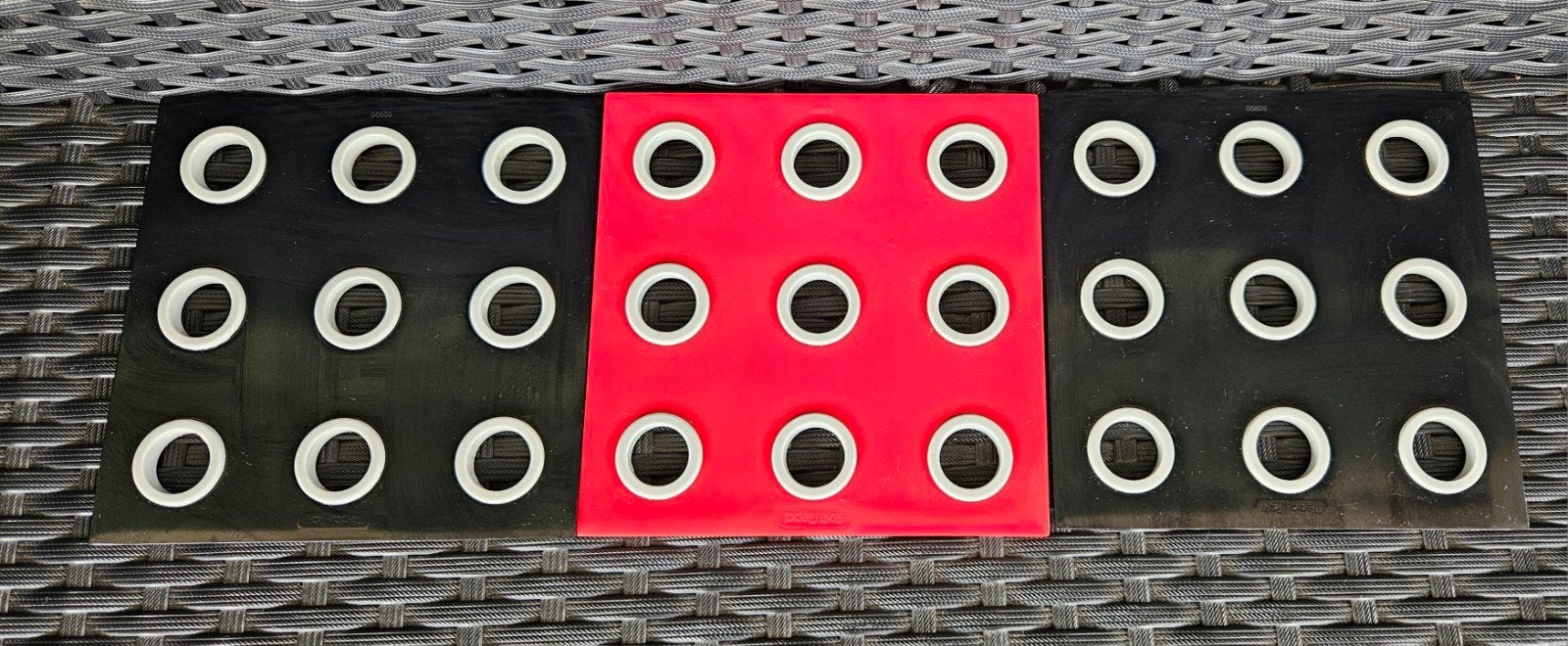 Set van 3 Mepal Rosti pannenonderzetters, Meerkleurig, Ophalen of Verzenden, Zo goed als nieuw, Pannenonderzetter