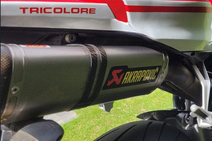 Akrapovic Uitlaat Ducati 848 - Carbon Eindkap, Ophalen, Gebruikt