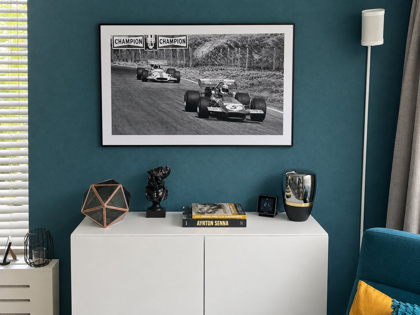 Print Zandvoort 1970 – Jackie Stewart & Pedro Rodríguez, Ophalen, Zo goed als nieuw