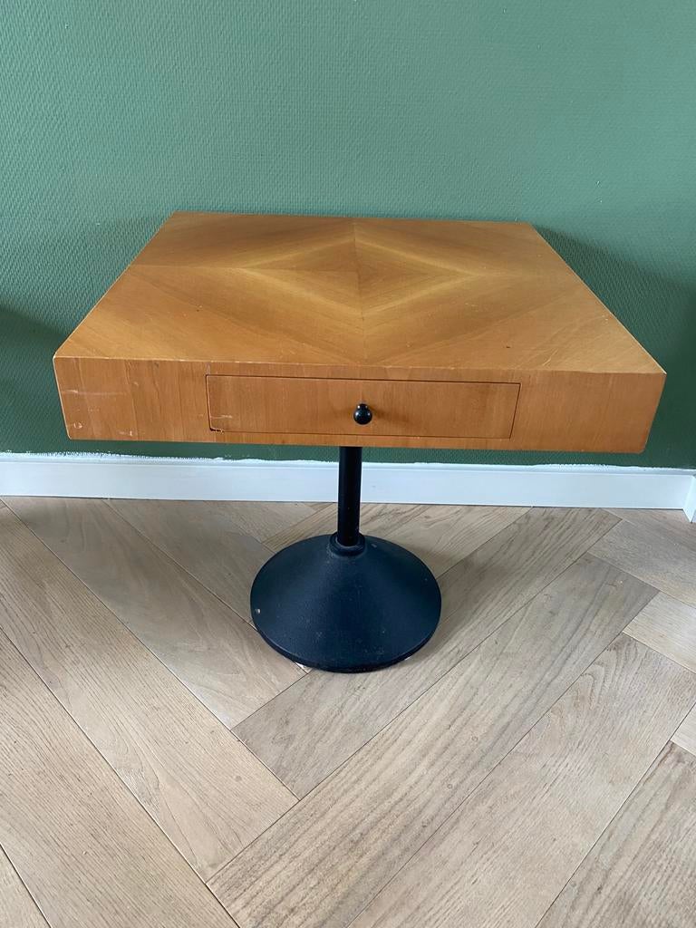 Vintage Kartell bijzettafel door Anna Castelli Ferrieri ‘70, Huis en Inrichting, Minder dan 55 cm, Vierkant, Zo goed als nieuw