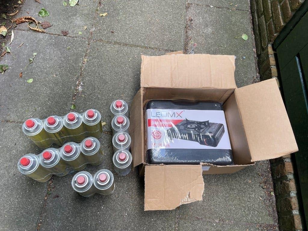eenpits gasstel, Ophalen, Nieuw, 4 kookzones, Gas