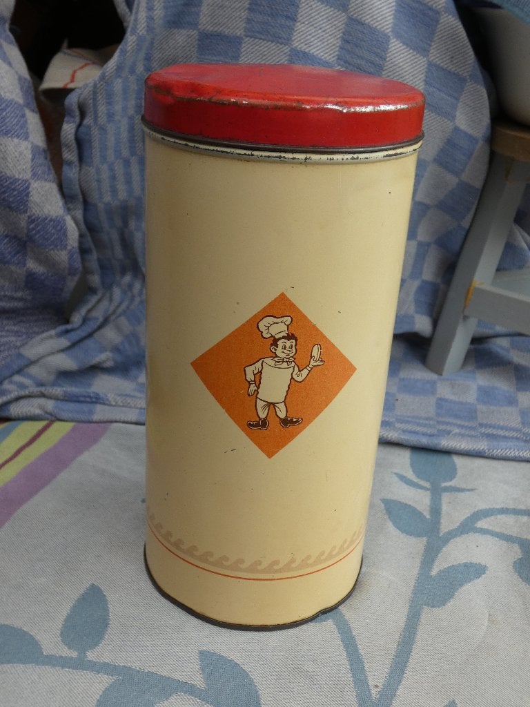 Bolletje beschuitbus/ voorraadbus beschuit, Ophalen of Verzenden