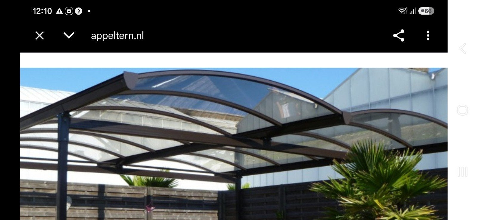 Carport/Veranda vrijstaand of zij montage Constructie - Bla, Ophalen, Gebruikt, Carport