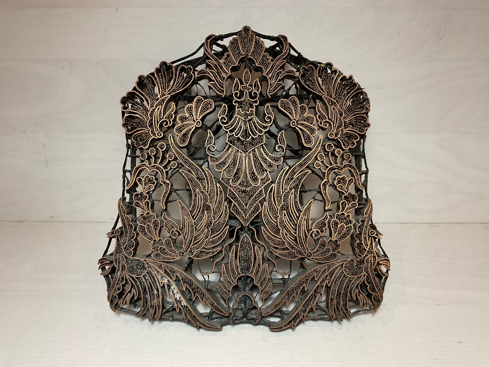 Batik stempel hoogte 27 cm breedte 26 cm en dikte 3,5 cm, Ophalen of Verzenden