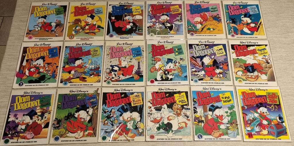 OOM DAGOBERT - nr 1-75 - losse verkoop (of in 1 koop), Walt Disney, Ophalen of Verzenden, Zo goed als nieuw, Meerdere stripboeken