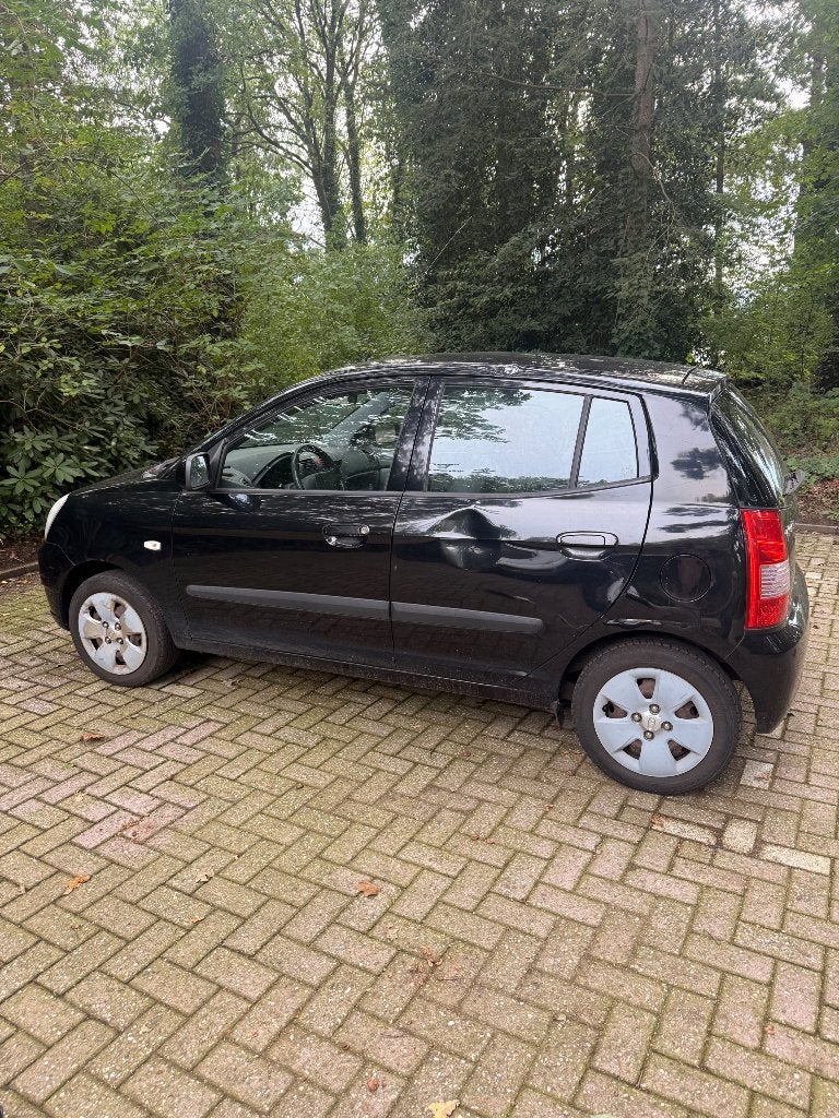 Kia Picanto 1.0 2005 Zwart, Voorwielaandrijving, 836 kg, 31 €/maand, 4 cilinders