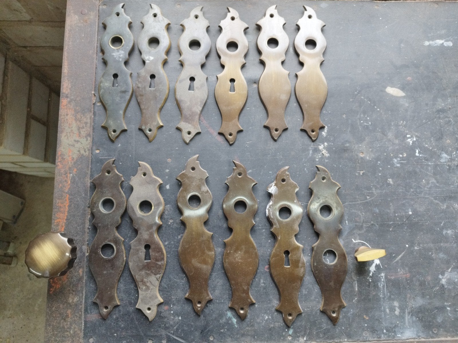 Diverse partij vintage deurbeslag, Ophalen of Verzenden