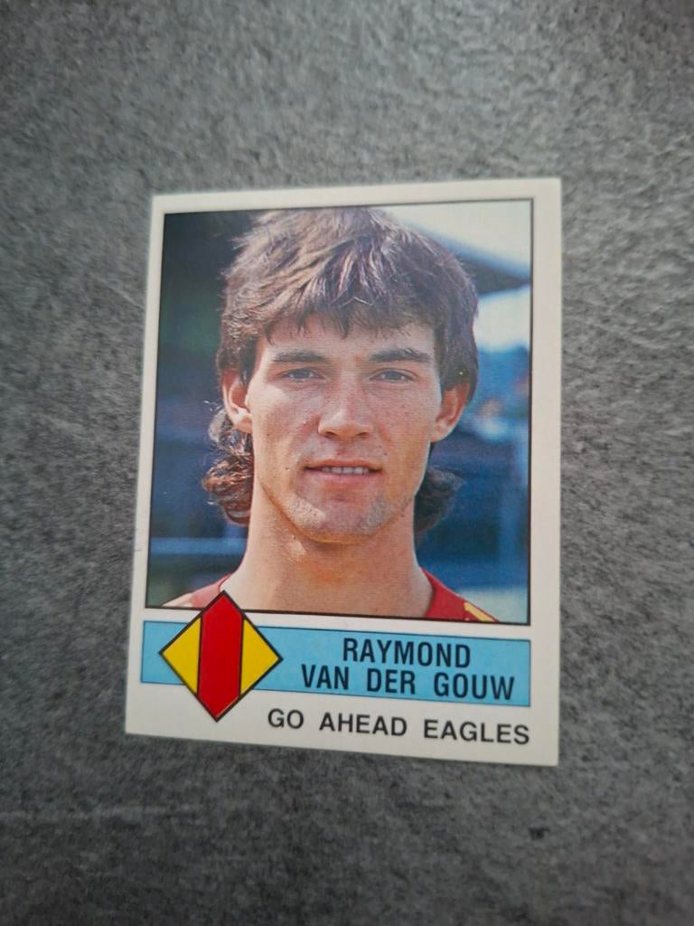 Panini sticker Voetbal 87. Van der Gouw Go Ahead Eagles., Verzenden, Zo goed als nieuw, Sticker