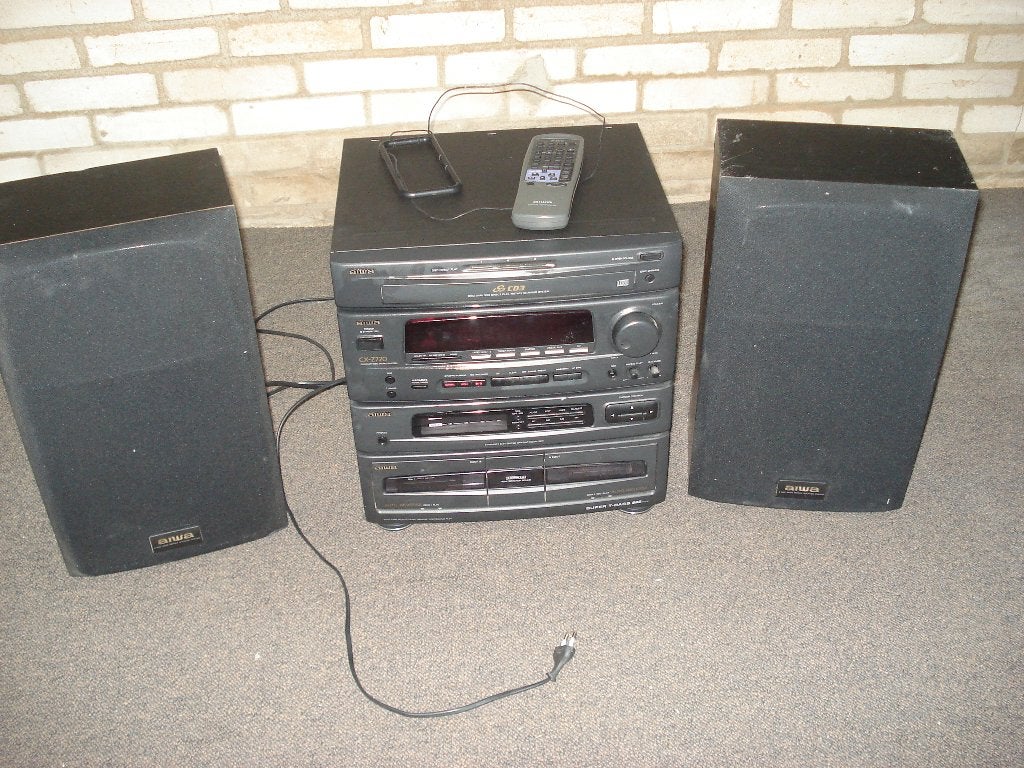 Aiwa stereotoren  CXZ720    met Speakers, Ophalen of Verzenden, Niet werkend, Cassettedeck, Overige merken