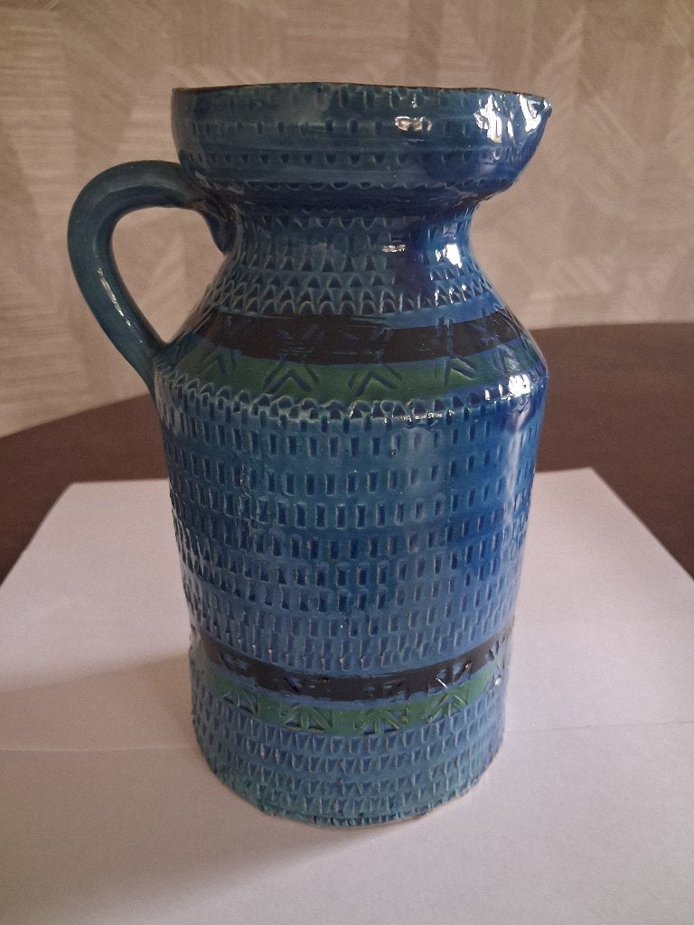 Te koop: Blauw keramische kan van Rimini Blu, Ophalen