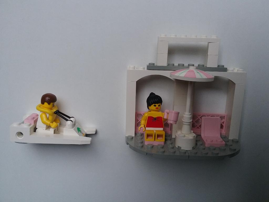 LEGO Paradisa 6401 Seaside Cabana + par007 par025 incompleet, Ophalen, Gebruikt, Inclusief minifiguren, Lego