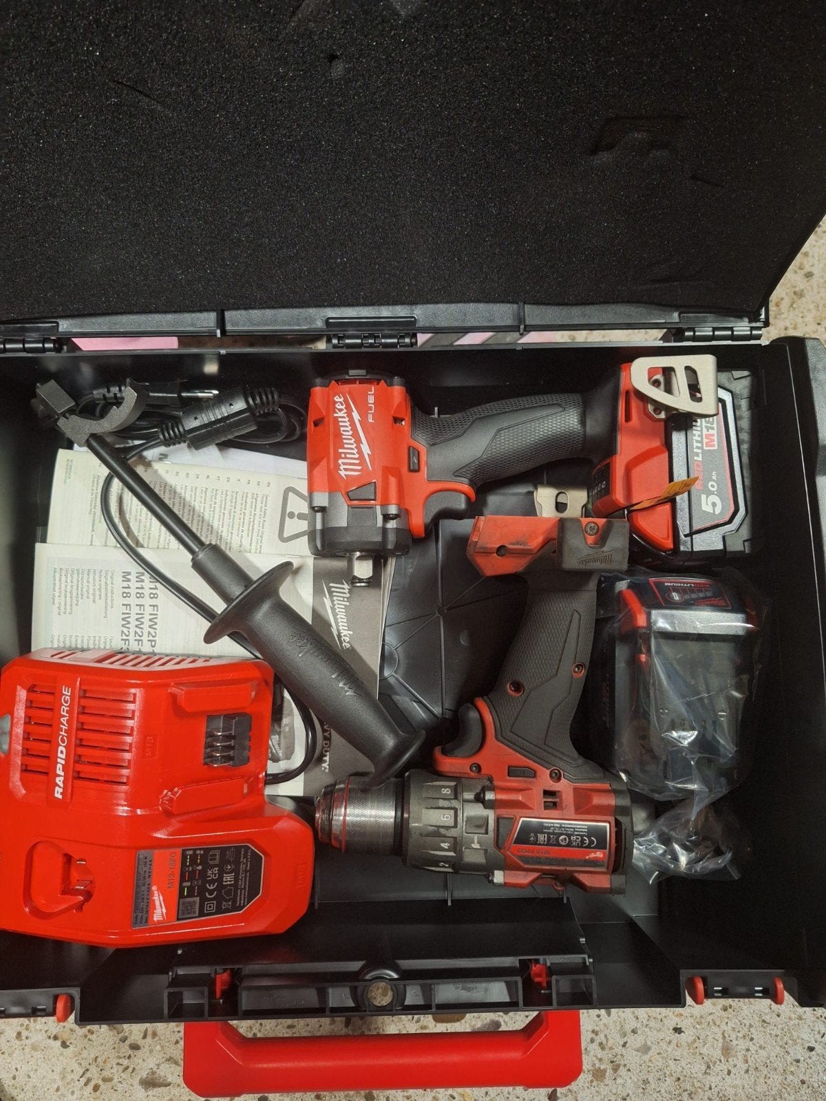 Complete set van Milwaukee, Doe-het-zelf en Verbouw, Ophalen, Gebruikt