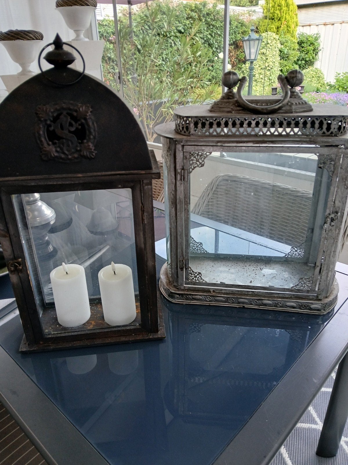Te koop 2 windlichten., Ophalen of Verzenden