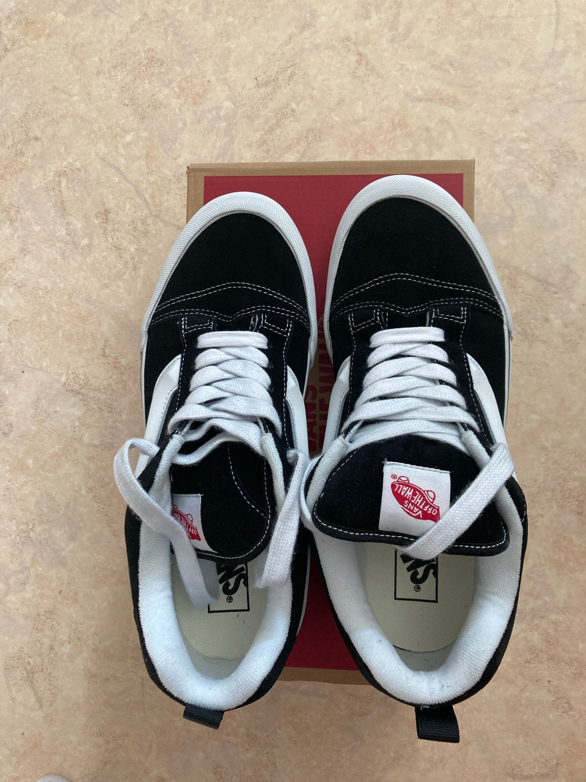 Vans Knu Skool Sneakers Zwart/Wit - Maat 43, Verzenden, Zwart, Nieuw, Sneakers of Gympen