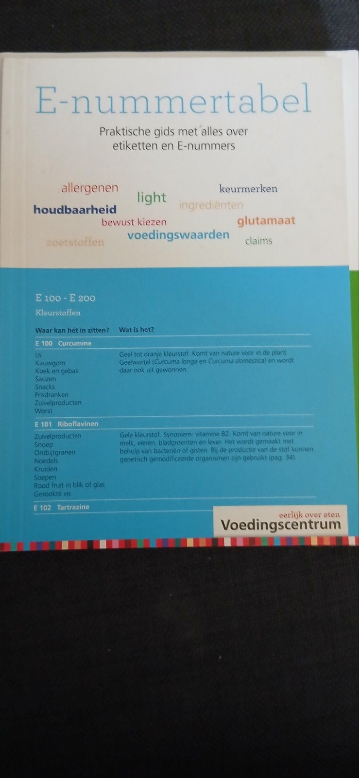 Stichting Voedingscentrum Nederland - E-nummertabel, Boeken, Kookboeken, Ophalen of Verzenden, Zo goed als nieuw, Stichting Voedingscentrum Nederland