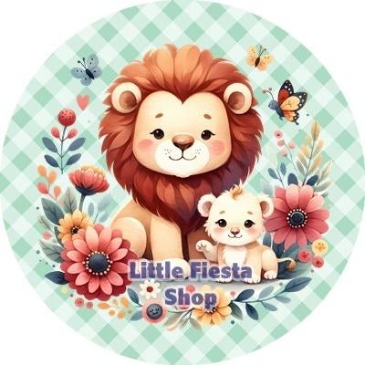 L824 ouwel leeuwtje 20x4,7cm eetbare cupcake rondjes vers, Ophalen of Verzenden, Nieuw, Cupcakes, Versiering