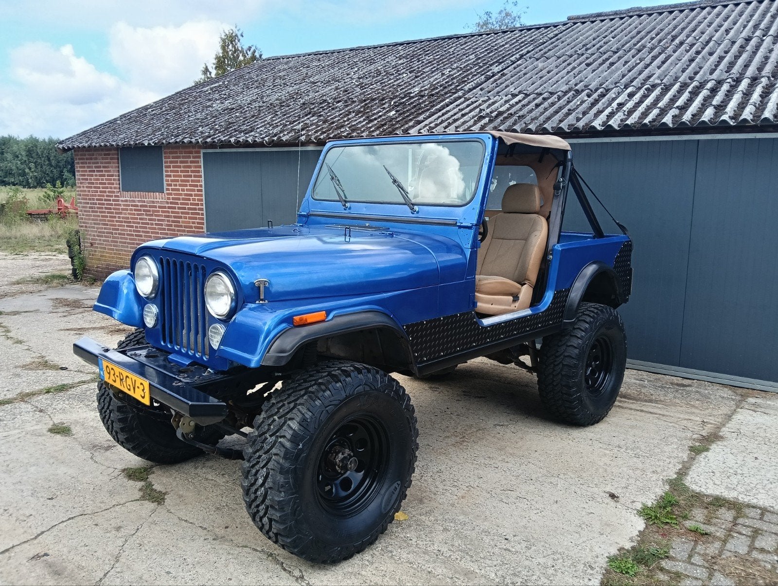 Jeep cj cj7 1980 4.2 t176 blauw, Auto's, 4 stoelen, Handgeschakeld, 1470 kg, 177 pk