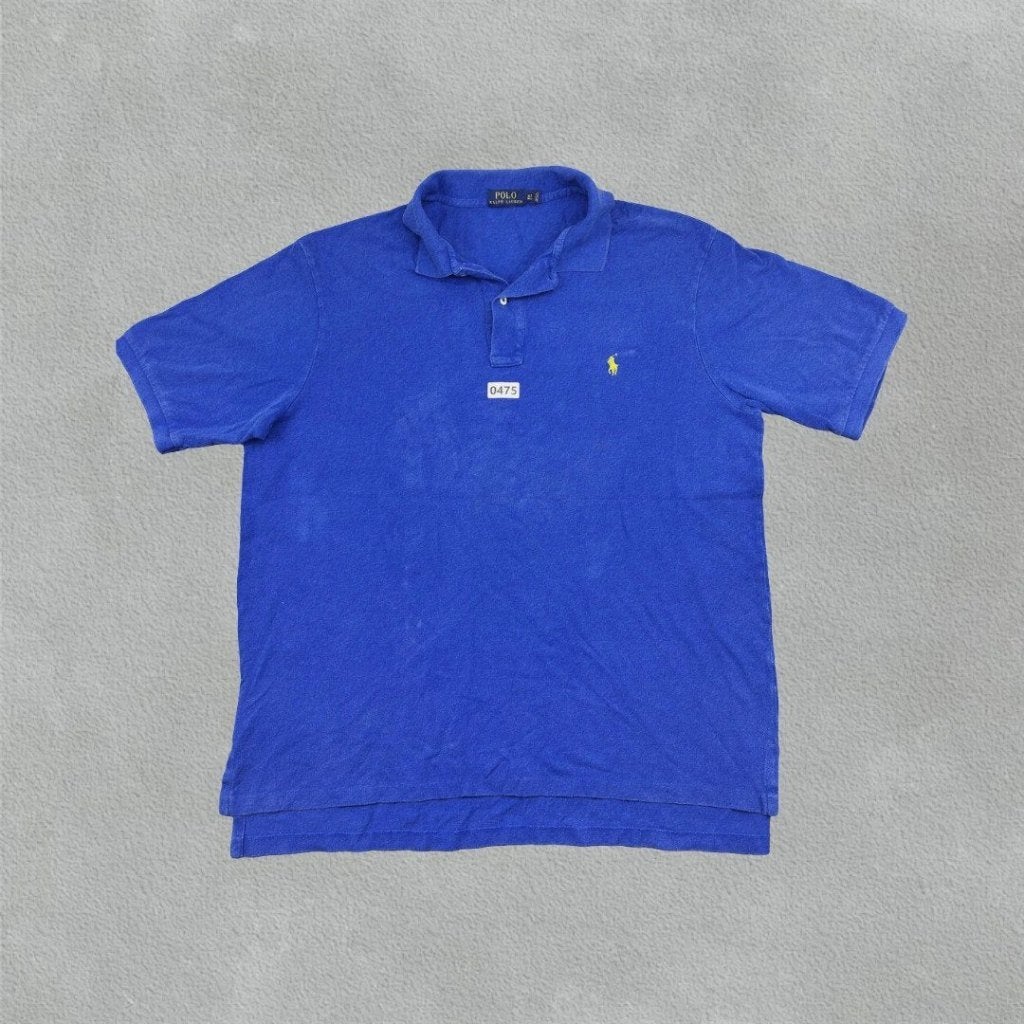 (475) Blue Ralph Lauren Polo Shirt - Men XL - Very Good, Kleding | Heren, Bergen op Zoom, Ralph Lauren, Maat 56/58 (XL), Zo goed als nieuw