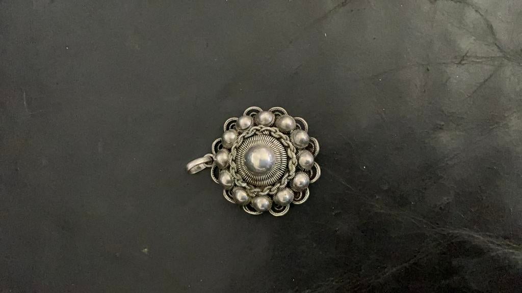 Zilver zeeuwse knoop, Ophalen of Verzenden, Zo goed als nieuw, Zilver, Navelpiercing