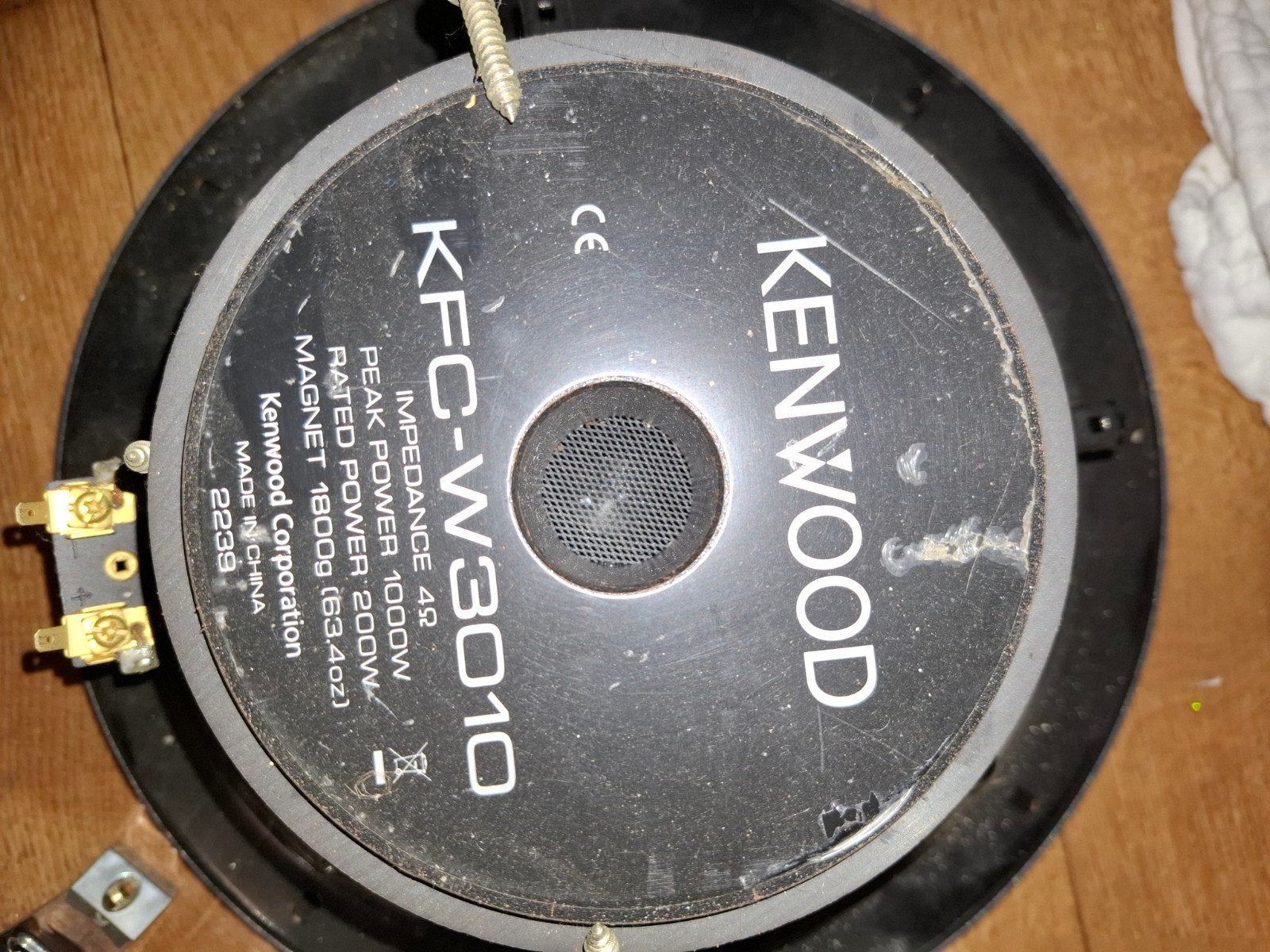 Kenwood KFC-W3010 Subwoofer - 1000W Peak Power, Auto diversen, Autoradio's, Ophalen, Gebruikt