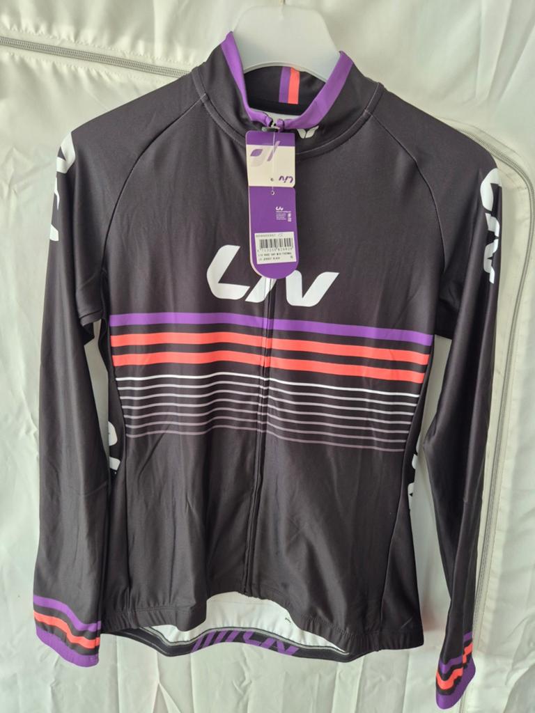 Nieuwe Liv Race Day Mid Thermal LS Jersey Black / Maat = XL, Nieuw, Dames, XL, Bovenkleding