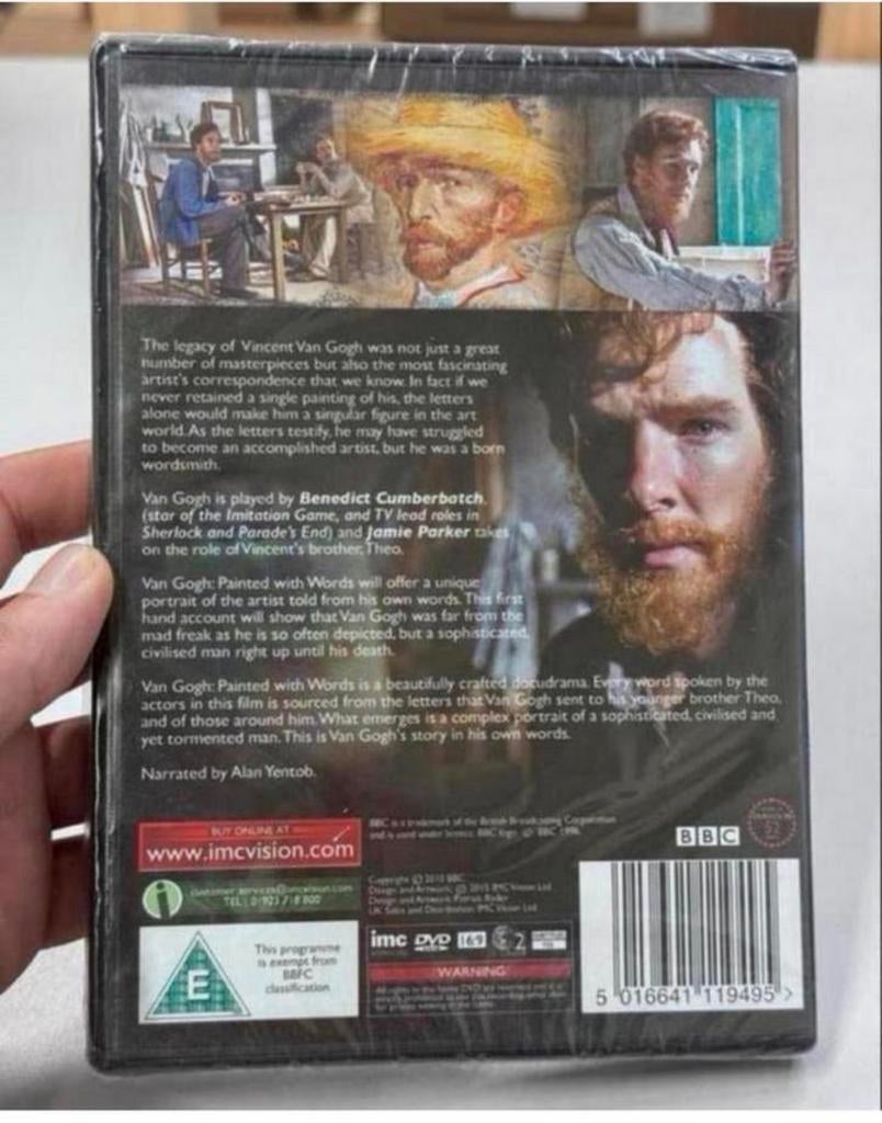Van Gogh Painted with Words - Benedict Cumberbatch DVD Nieuw, Alle leeftijden, Ophalen of Verzenden, Nieuw in verpakking, Kunst of Cultuur