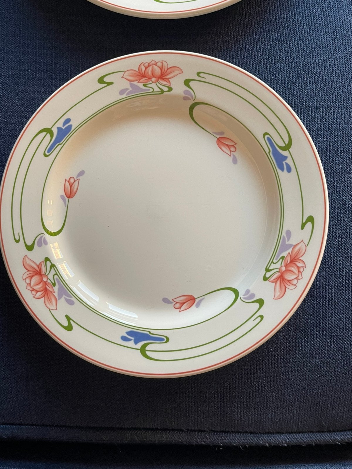 6 Villeroy & Boch Jugendstil Florida borden 20 cm mint ., Villeroy & Boch, Vintage, Ophalen of Verzenden, Zo goed als nieuw