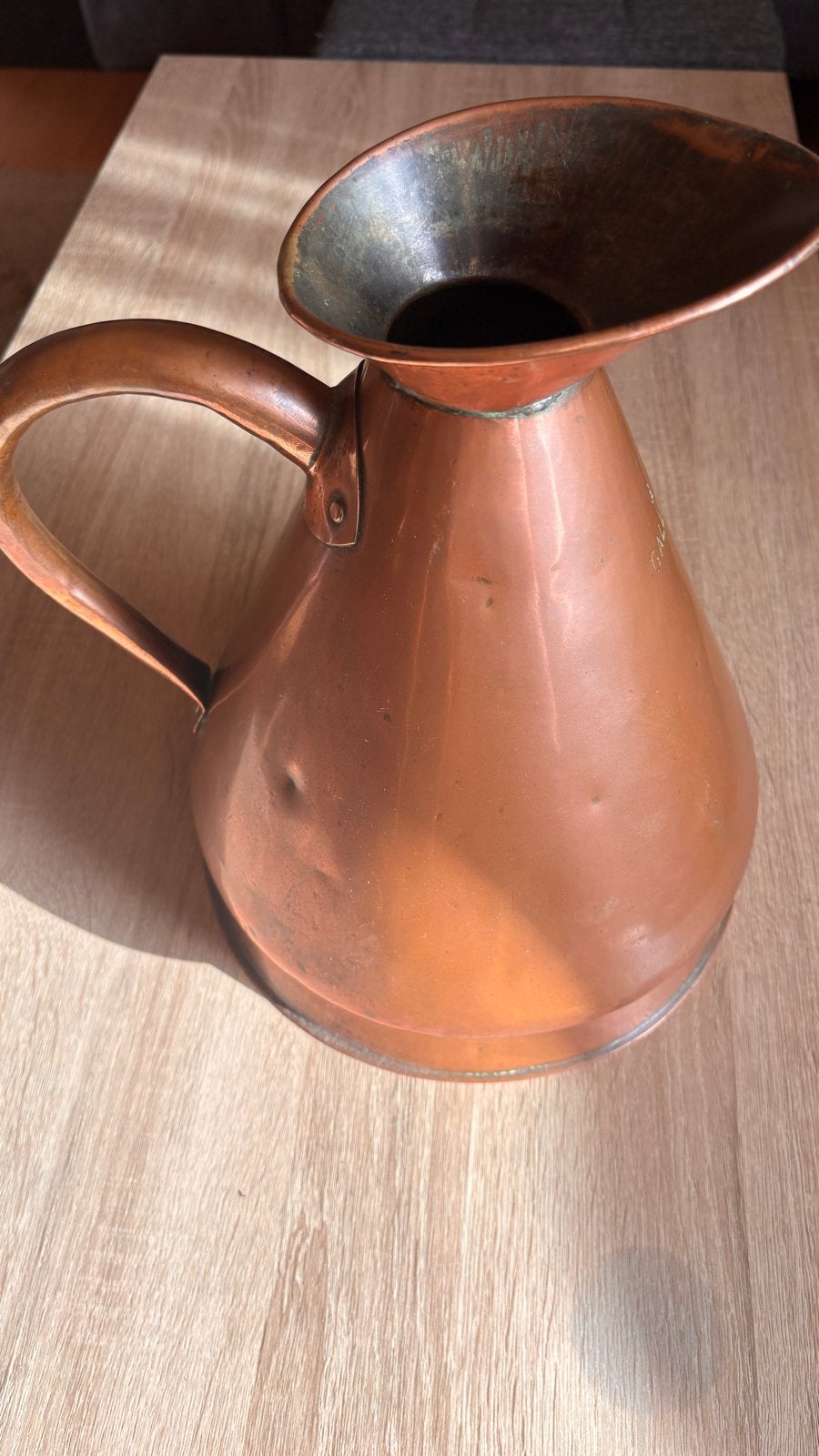 Antieke Koperen Maatbeker - 1 Gallon, Ophalen, Koper