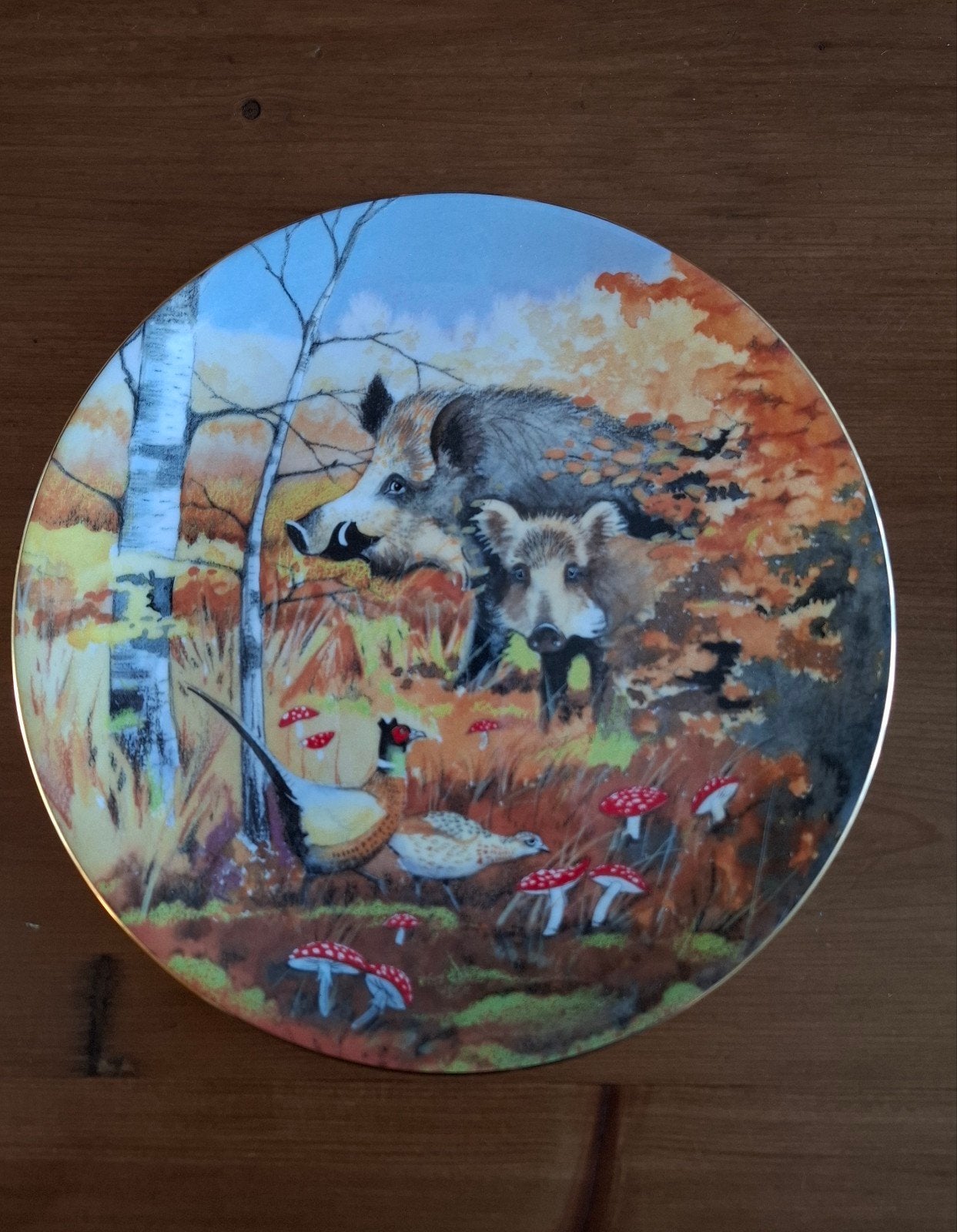 Walty sierbord Zwijnen (Herfst), Ophalen of Verzenden