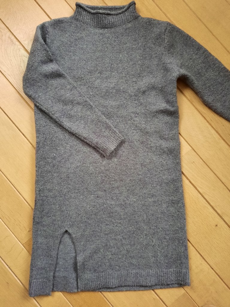 T7 TANTRA jurk paars mêlee wol maat L, Kleding | Dames, Maat 38/40 (M), Paars, Ophalen of Verzenden, Zo goed als nieuw