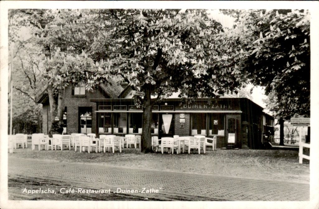 Appelscha - Café-Restaurant - Duinen-Zathe, Ophalen of Verzenden, 1940 tot 1960, Gelopen, Friesland