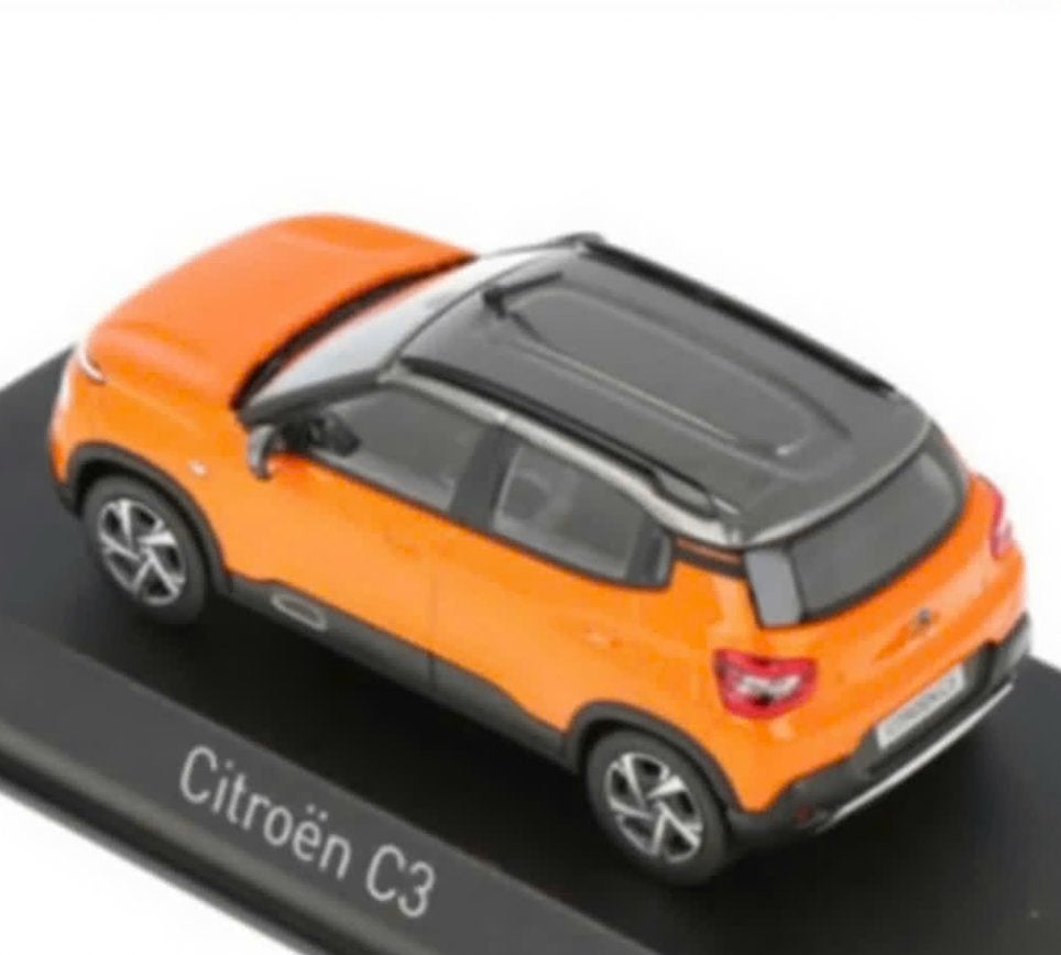 Citroen C3 Indian markt '21 ORANJE & grijs 1/43 NOREV 155222, Verzenden, Nieuw, Auto, Norev