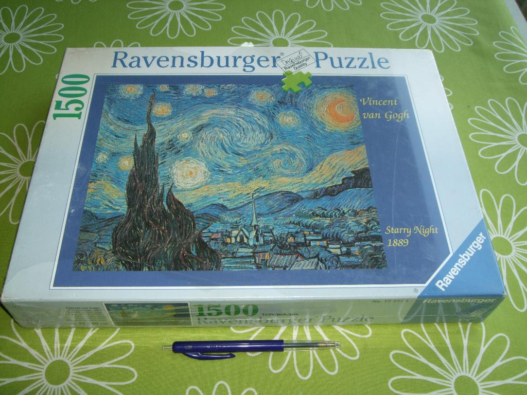 Nieuw in seal: Sterrennacht - Vincent van Gogh - 1500 st, Ophalen of Verzenden, 500 t/m 1500 stukjes, Nieuw, Legpuzzel