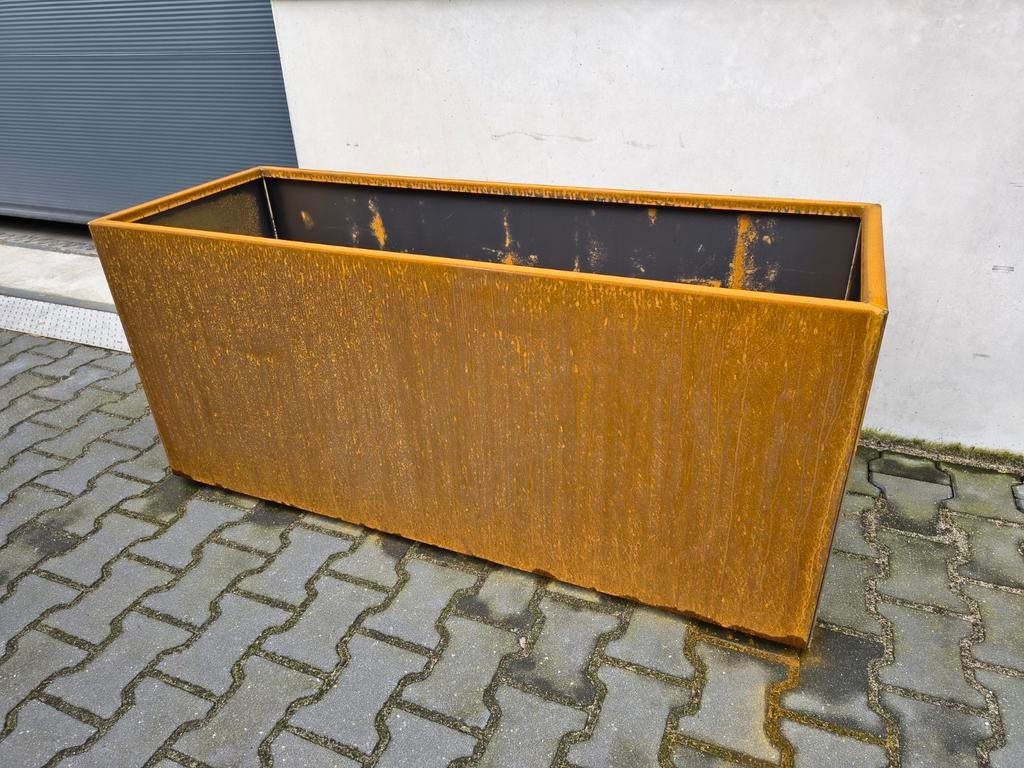 bloembakken cortenstaal (nieuw), Tuin en Terras, Bloembakken en Plantenbakken, Ophalen, 100 cm of meer, Nieuw, Metaal