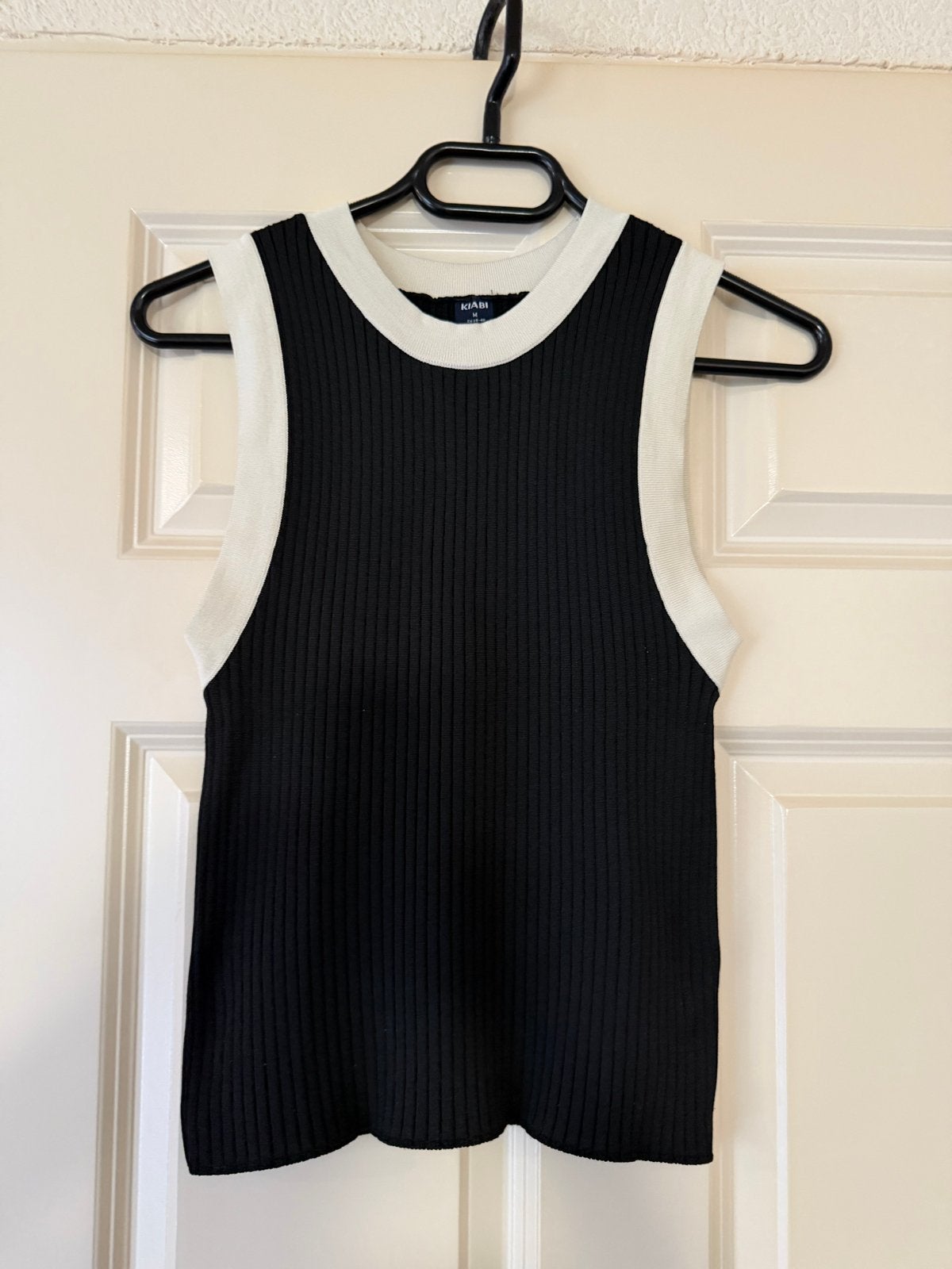 Kiabi geribbelde top zwart-wit maat M, Kleding | Dames, Maat 38/40 (M), Zwart, Ophalen of Verzenden, Zo goed als nieuw