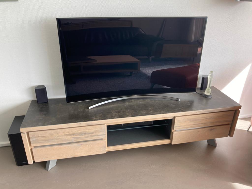 Henders & Hazel tv meubel - Stijlvol en functioneel, Ophalen, 150 tot 200 cm, Zo goed als nieuw, Minder dan 100 cm
