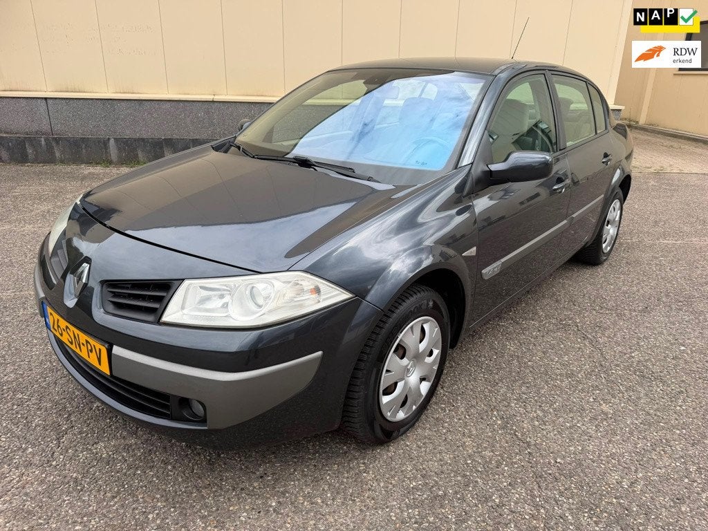 Renault Mégane 1.4-16V Expression APK 03-27 ! Airco koud !, Auto's, Voorwielaandrijving, Stof, Gebruikt, Zwart