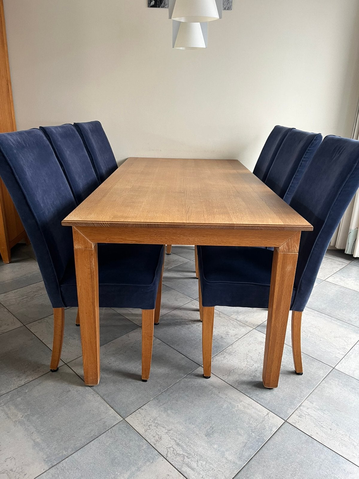 Massief eiken eettafel 180x90 cm, Huis en Inrichting, Tafels | Eettafels, Ophalen, Gebruikt, Eikenhout, 50 tot 100 cm