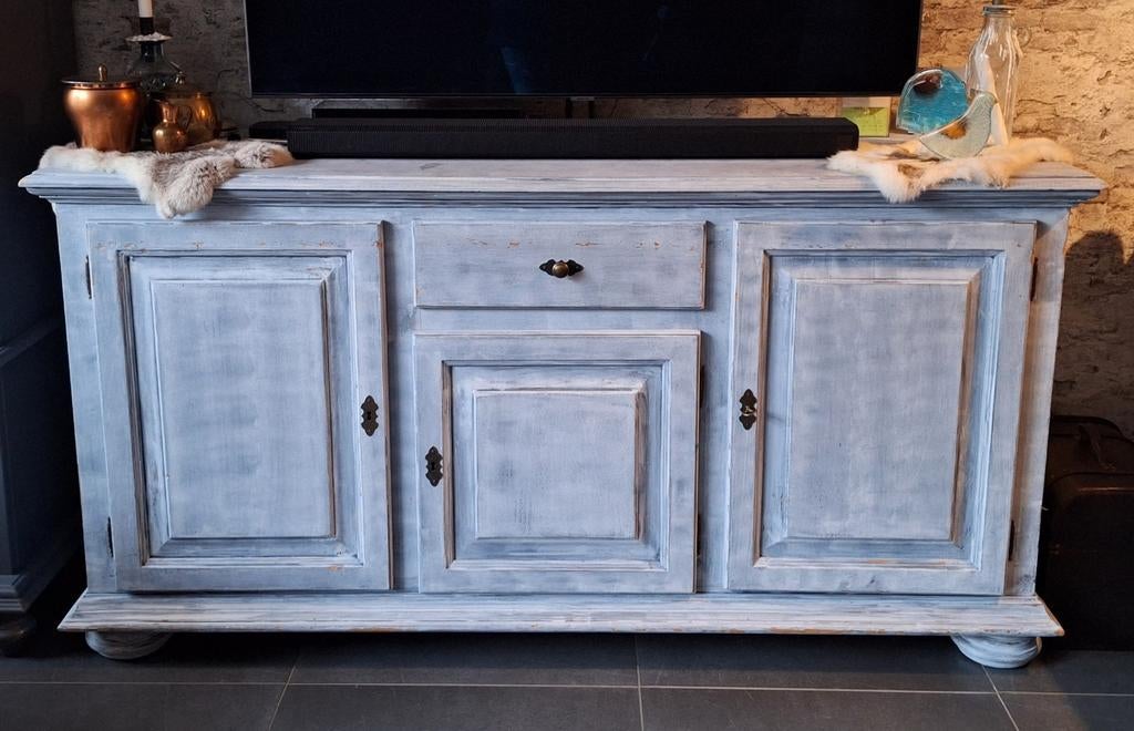 Dressoir white wash, Ophalen, 25 tot 50 cm