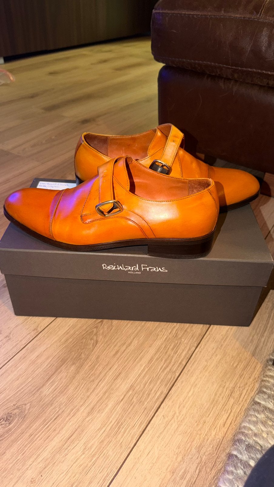 Reinhard Frans leren herenschoenen, Kleding | Heren, Schoenen, Ophalen of Verzenden, Gedragen, Overige kleuren