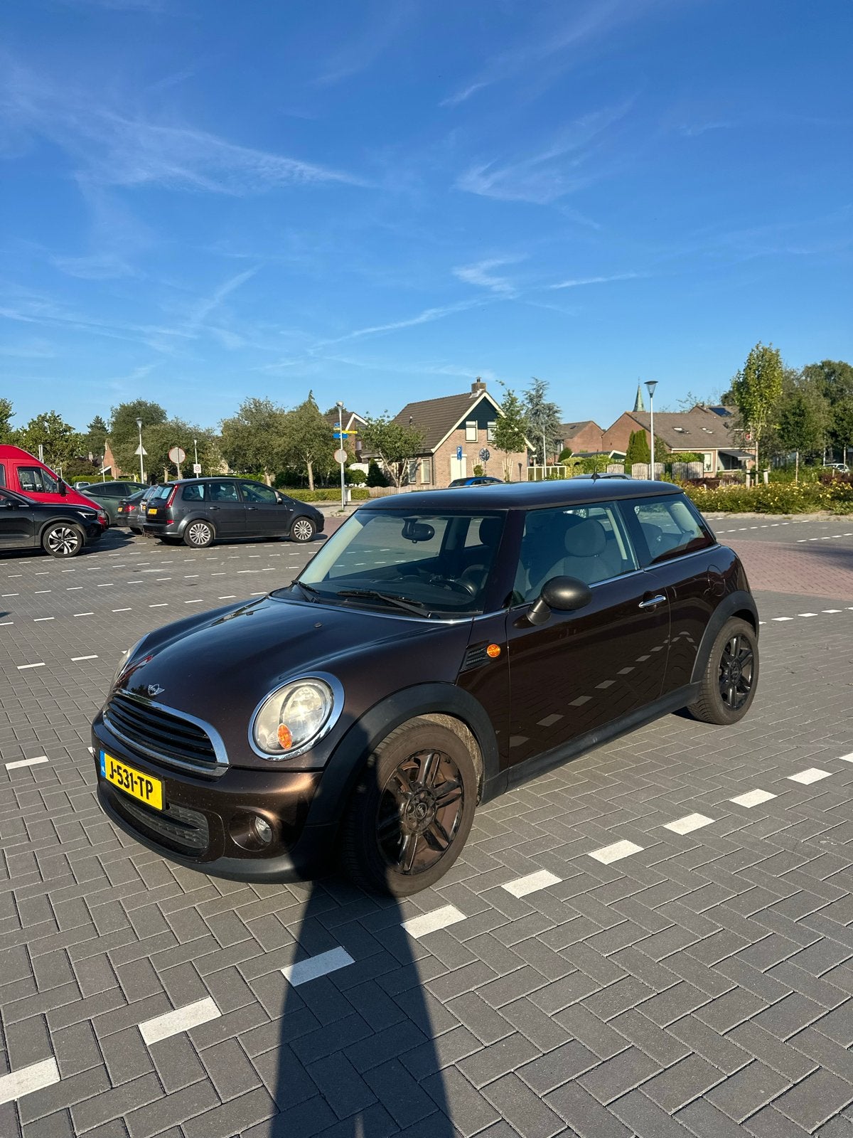 Mini cooper 1.6 ONE 2010 Bruin, Auto's, Mini, Voorwielaandrijving, 40 €/maand, Bruin, 4 stoelen