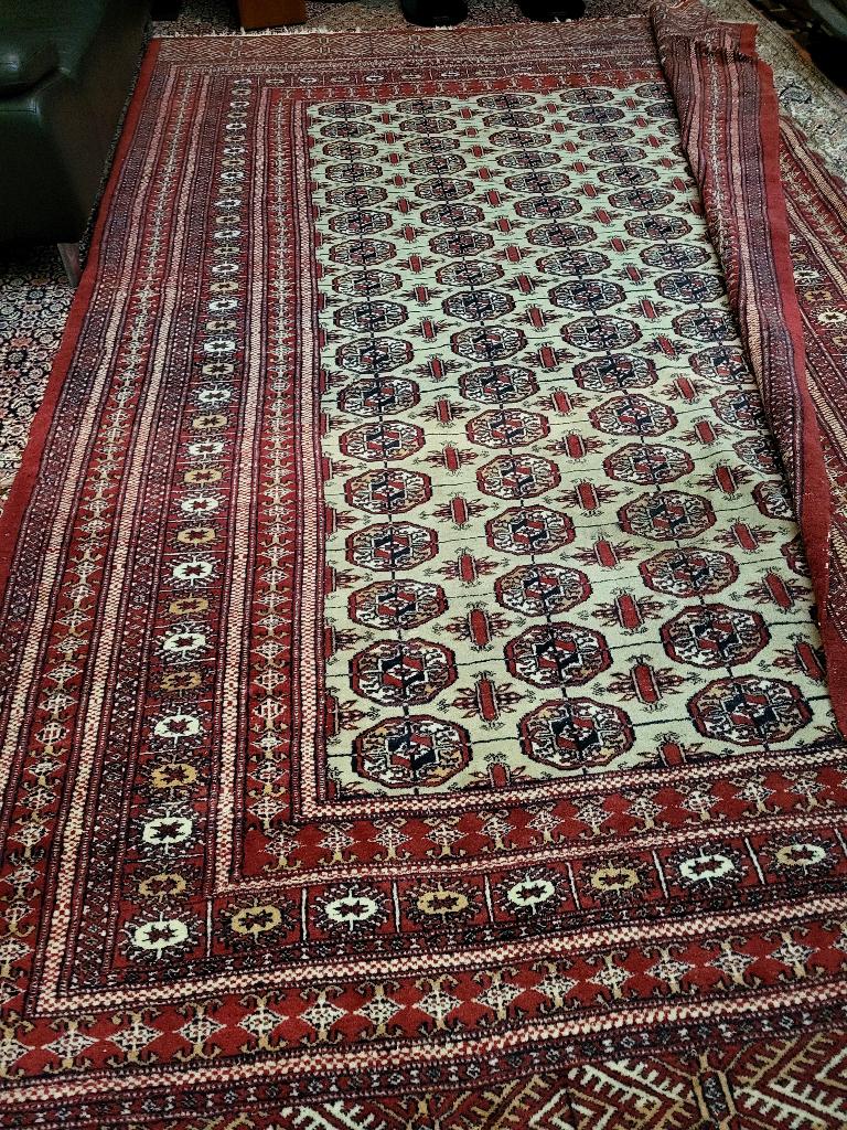 279 x 386cm * jaren '70 Perzische Buchara HANDWERK, Ophalen, Gebruikt, 200 cm of meer, 200 cm of meer