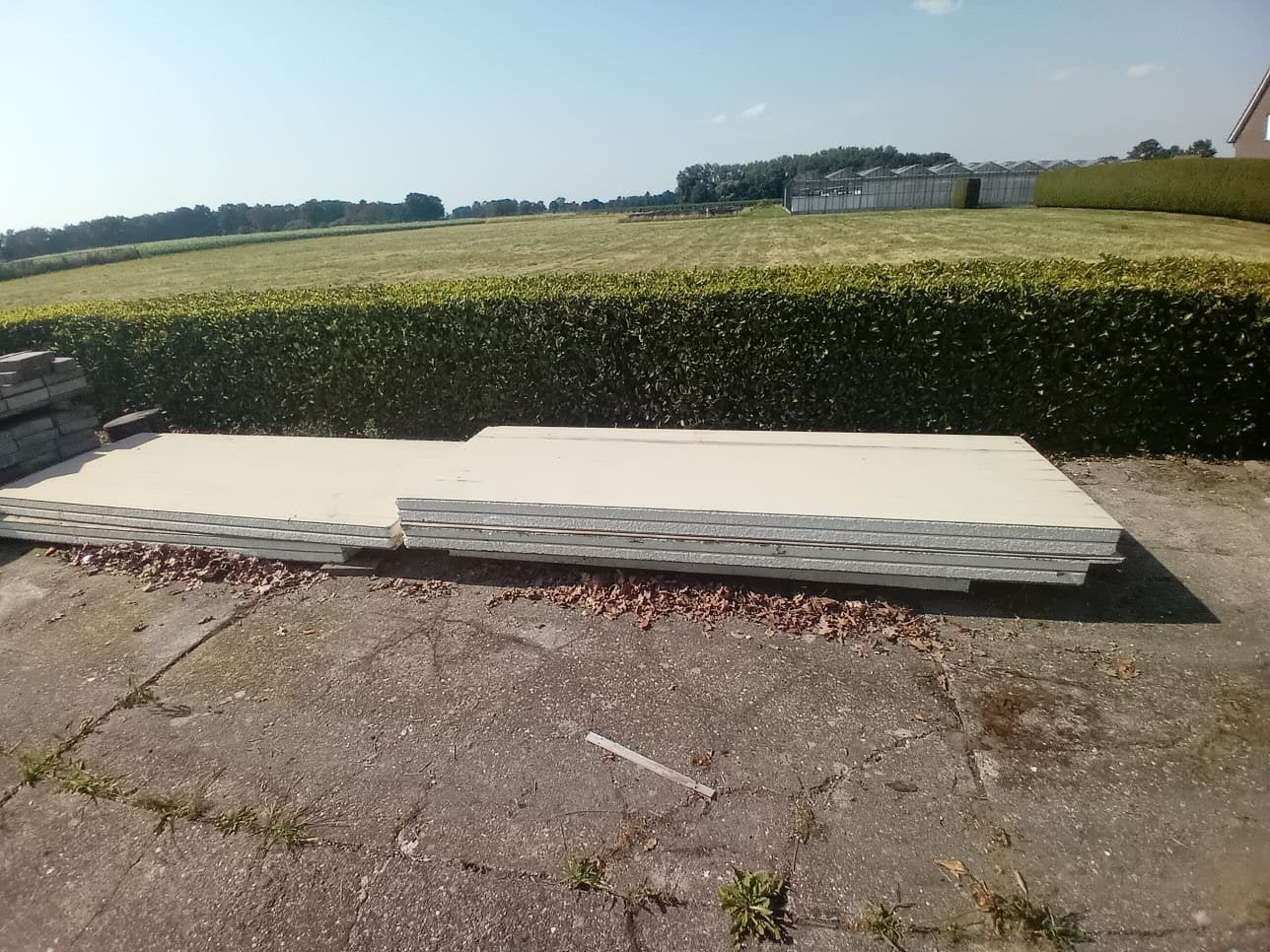 Isolatie platen, Ophalen, Gebruikt