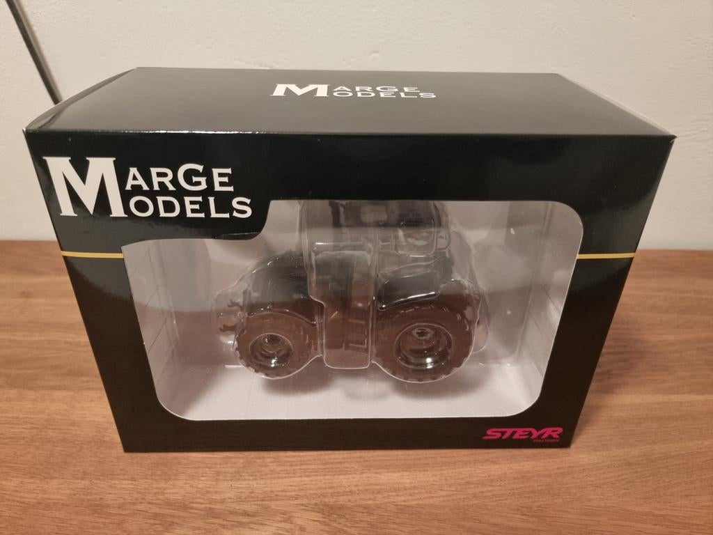 Steyr CVT 6195 Zwart Marge Models, Hobby en Vrije tijd, Ophalen of Verzenden, Nieuw, Tractor of Landbouw, Overige merken
