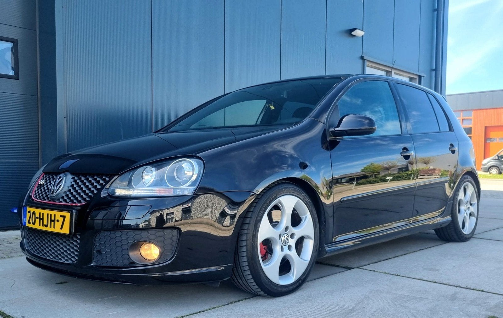 Volkswagen Golf 2.0 GTI 240PK limited edition 2009 Zwart, Auto's, Stof, Zwart, 4 cilinders, Zwart