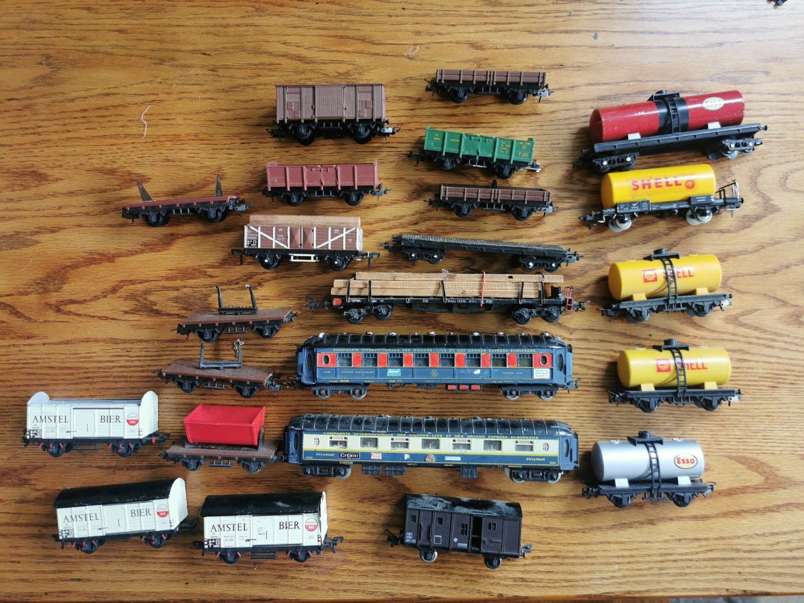 Diverse modelspoorwagons HO lima fleischmann Piko Trix jouef, Overige merken, Gebruikt, Gelijkstroom of Wisselstroom, Analoog