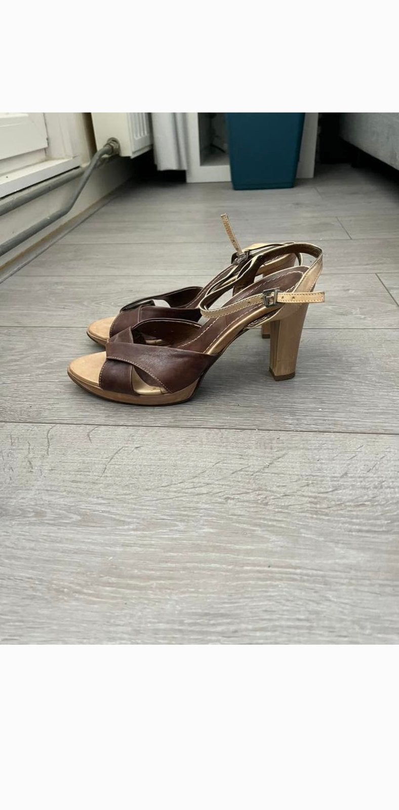 Ab Donkers hakken maat 40, Kleding | Dames, Schoenen, Ophalen, Bruin, Sandalen of Muiltjes, Gedragen