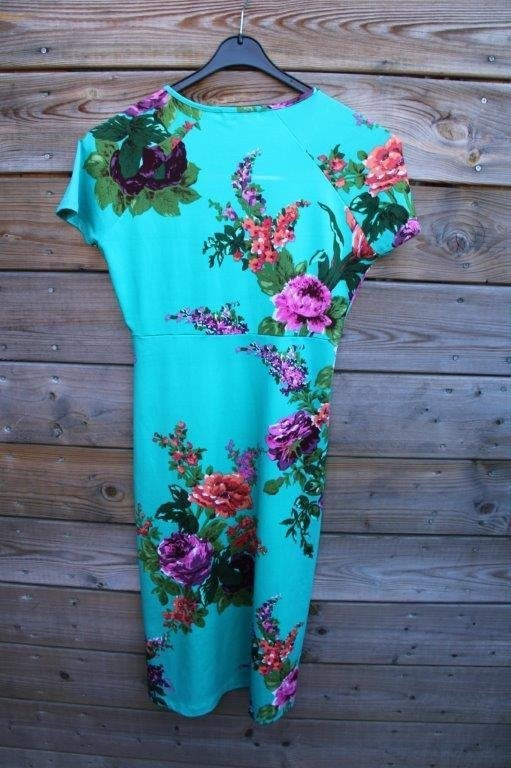 Overslagjurk groen/ kleur King Louie mt S Vaste prijs, Kleding | Dames, Jurken, Ophalen of Verzenden, Zo goed als nieuw, Knielengte
