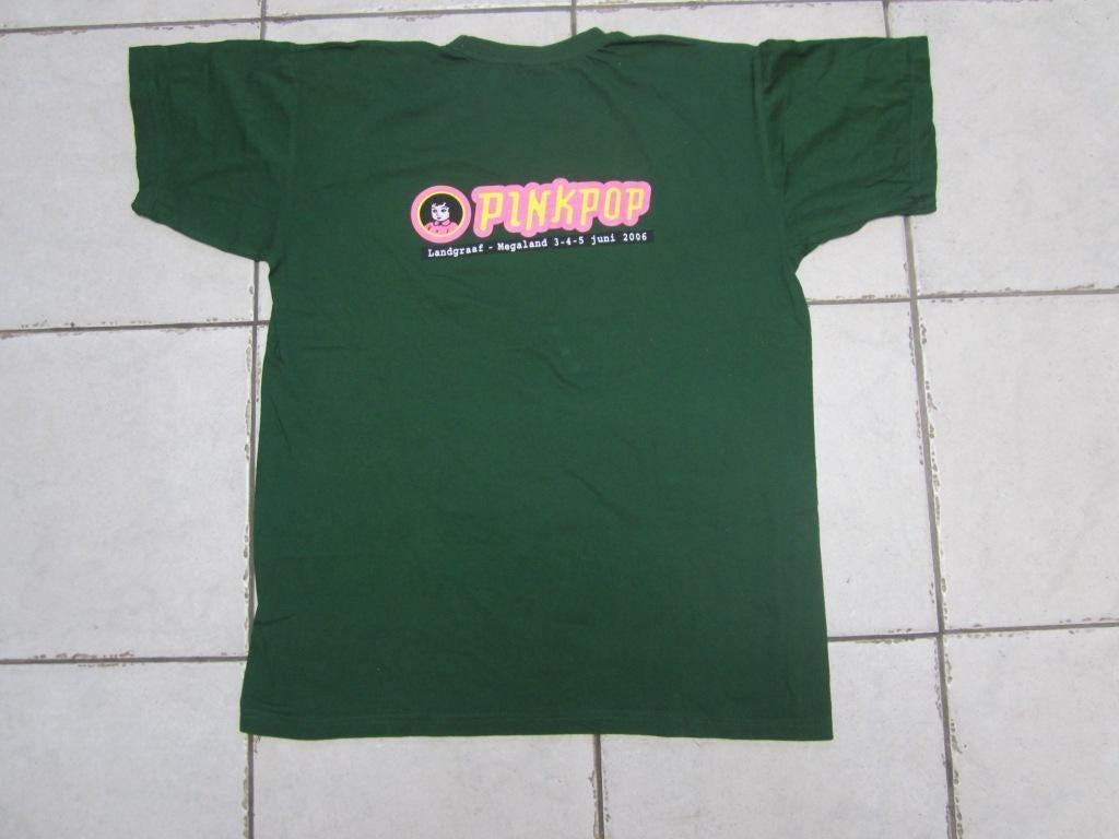 t - shirt     BRAND BIER  PINKPOP 2006, Verzamelen, Biermerken, Ophalen of Verzenden, Zo goed als nieuw, Kleding, Brand