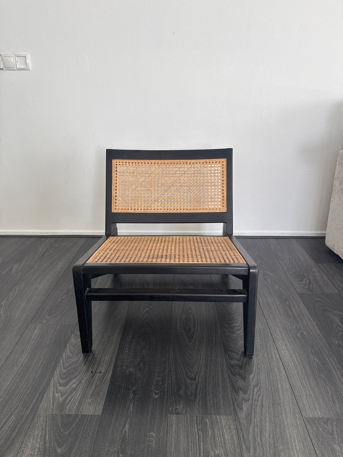 Handgemaakte rotan stoel uit Bali, Gebruikt, Zwart, Riet of Rotan, Ophalen of Verzenden